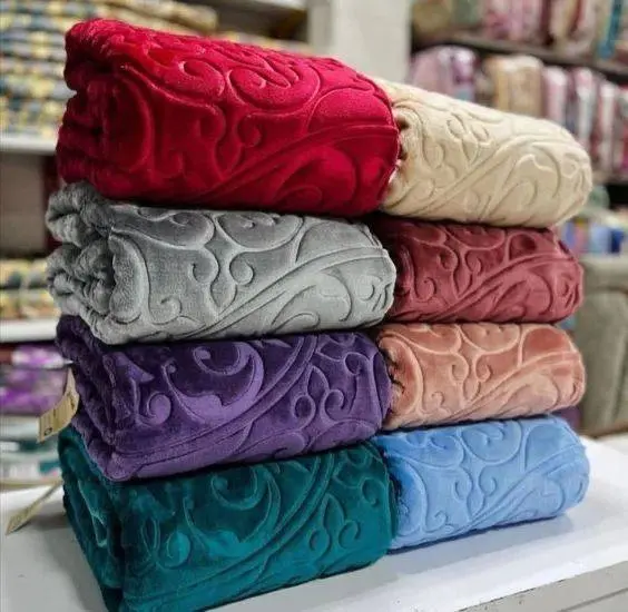 پتو راشل دونفره طرح کلاسیک